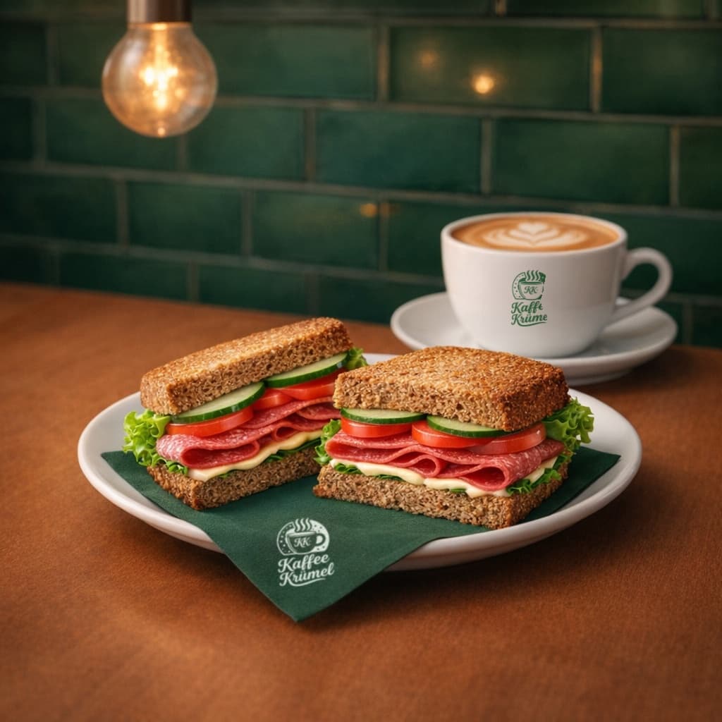 Vollkorn-Sandwich Salami